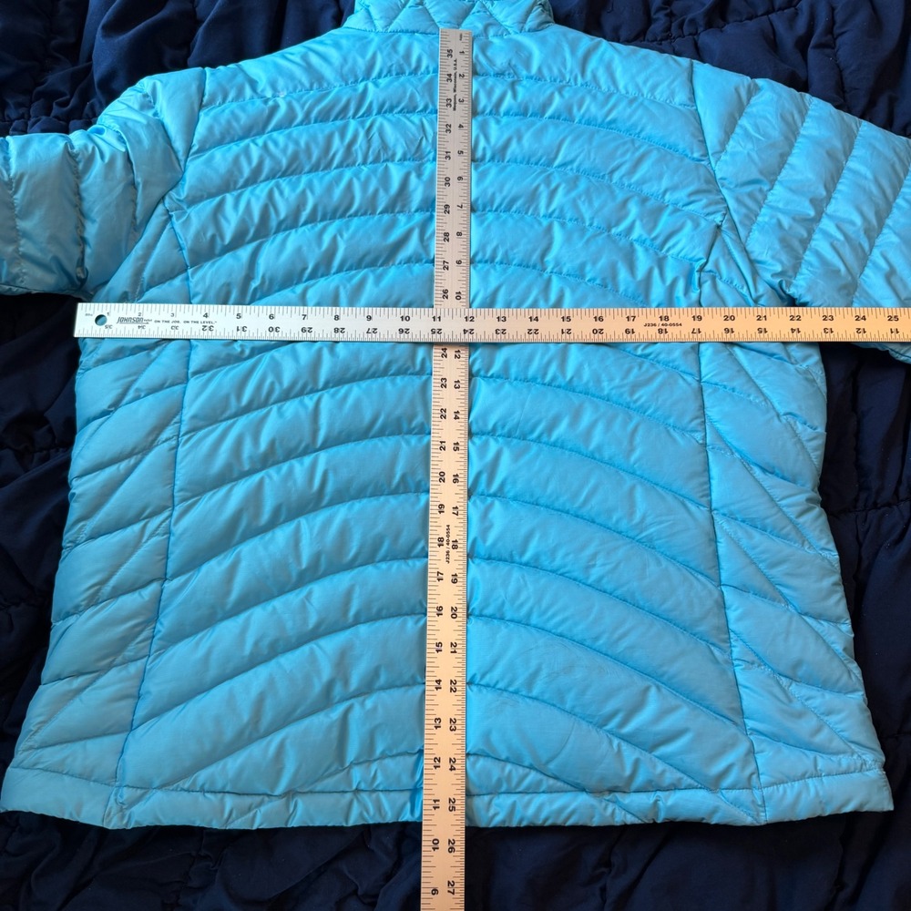 Patagonia Women Down Sweater Puffer Jacket XL Light Blue Full Zip 84682 - Picture 5 of 6